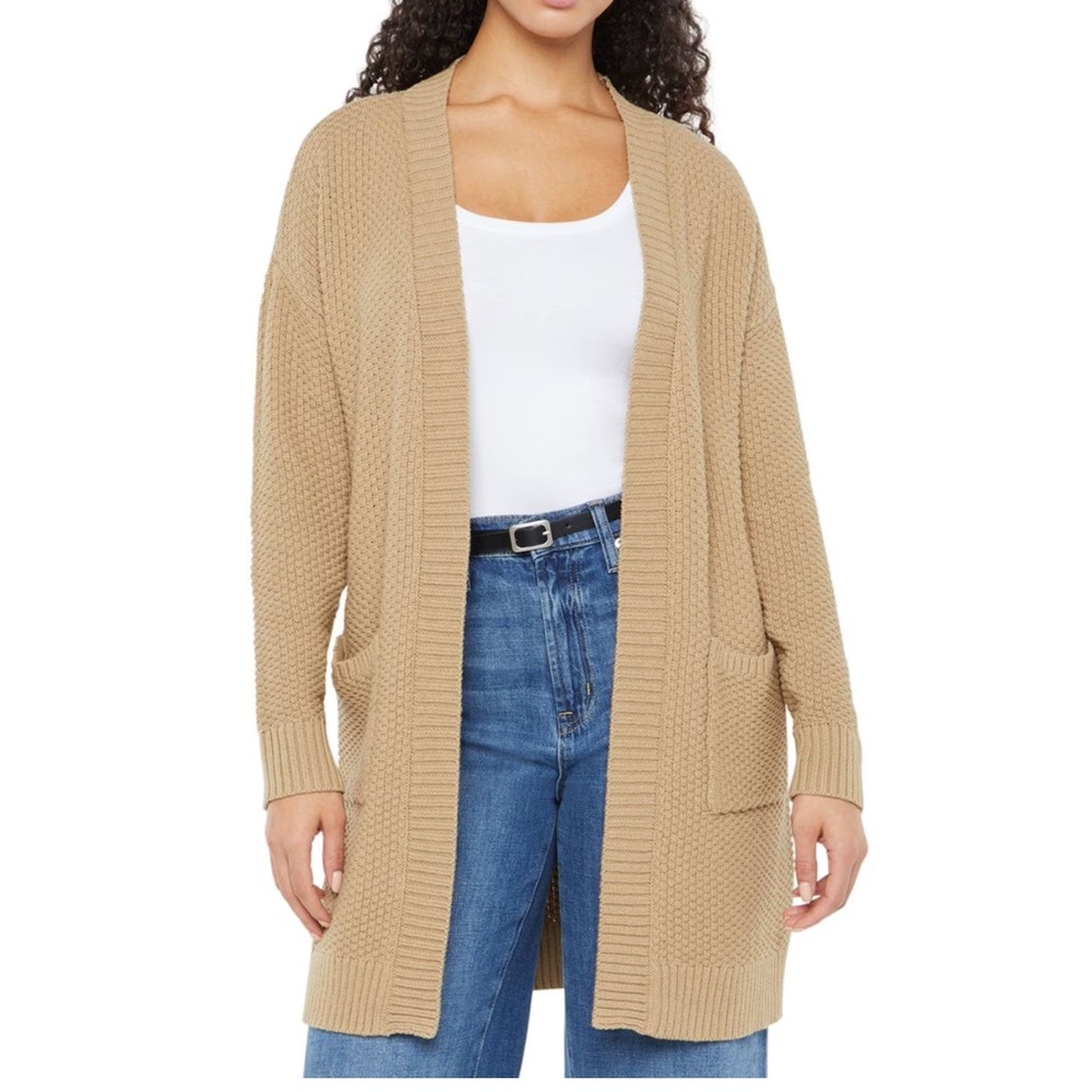 New GAP Beige Taupe Cozy Knit Pocket Cardigan